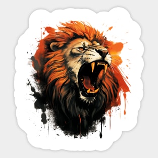 roaring lion Sticker